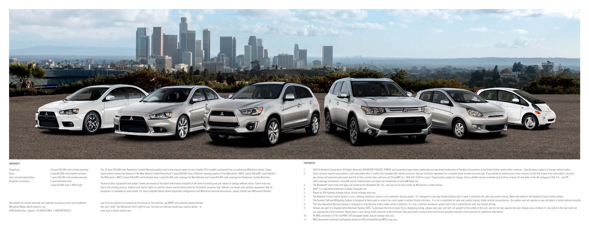 2015 Mitsubishi Full Line Brochure Page 6
